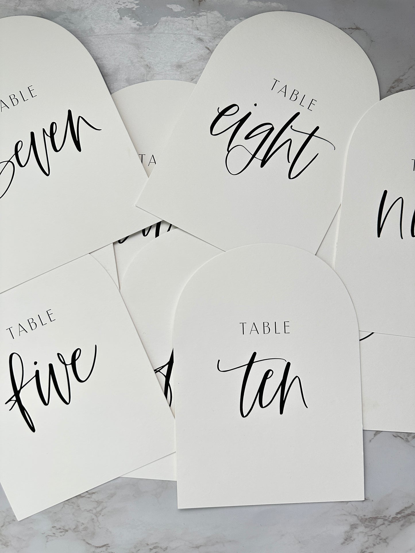 ARCH TABLE NUMBERS